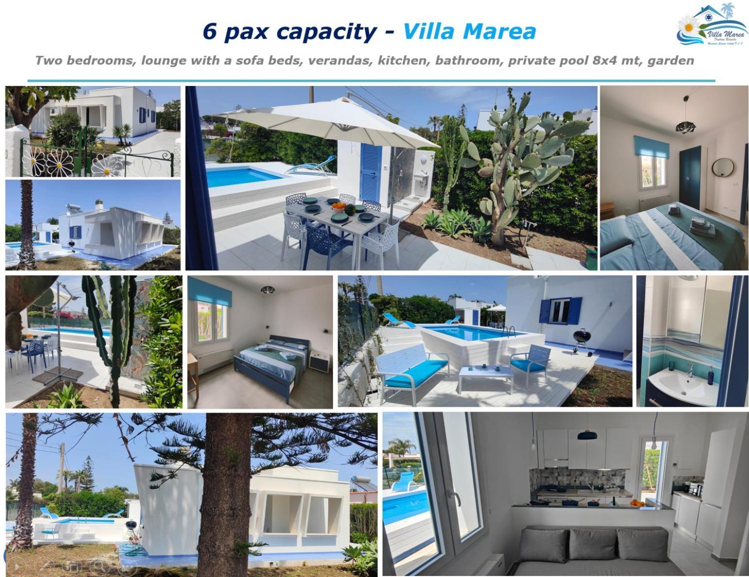 Pool Seaside Relais - Ville Ninfea, Marea, Rosa E Cassiopea Fontane Bianche Εξωτερικό φωτογραφία