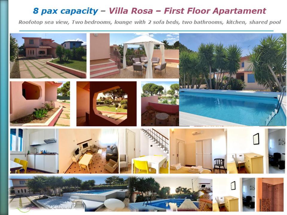 Pool Seaside Relais - Ville Ninfea, Marea, Rosa E Cassiopea Fontane Bianche Εξωτερικό φωτογραφία